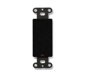 RDL DB-BLANK COVER PLATE No cut out, black