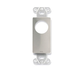 RDL DS-D1T PLATE Single, top hole position, stainless steel