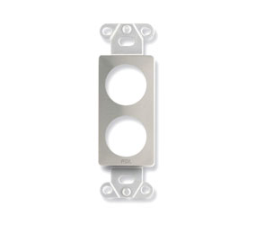 RDL DS-D2 PLATE Double, top/bottom hole position, stainless steel