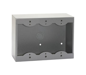 RDL SMB-3G SURFACE MOUNT BOX Triple, for Decora remote control, grey