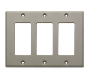 RDL CP-3G COVER PLATE Triple, for SMB-3/DC-3, grey