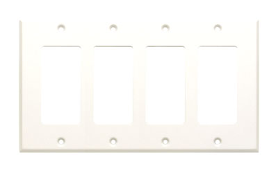 RDL CP-4 COVER PLATE Quad, for SMB-4/DC-4, white