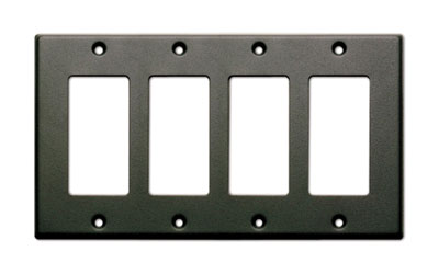 RDL CP-4B COVER PLATE Quad, for SMB-4/DC-4, black