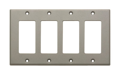 RDL CP-4G COVER PLATE Quad, for SMB-4/DC-4, grey