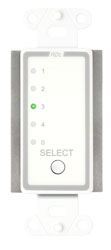 RDL D-RCS4 REMOTE 4-channel, single selection button, white