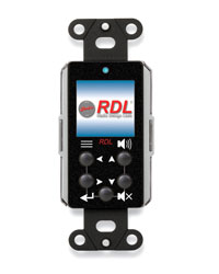 RDL DB-NMC1 NETWORK REMOTE Dante level controller, with LCD display, black