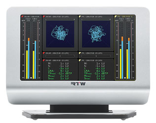 RTW TMR7 AUDIO METER Desktop, 7-inch touch screen, 4-channel, AES3 connectivity