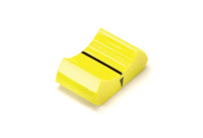 PENNY AND GILES PG16 FADER KNOB 16mm wide, for 18.6x1.7mm arm, yellow