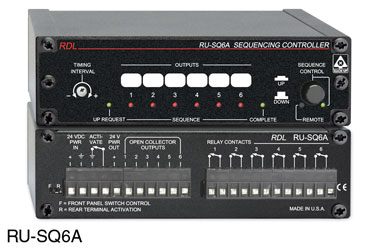 RDL RU-SQ6A SEQUENCING CONTROLLER Adjustable up/down time, up to 6 steps, terminal block I/O