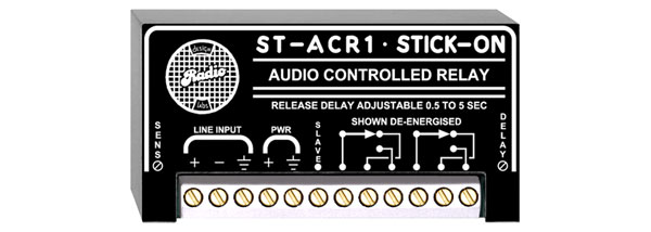 RDL ST-ACR1 AUDIO CONTROLLED RELAY Line level, 0.5 to 5 second release delay