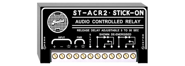 RDL ST-ACR2 AUDIO CONTROLLED RELAY Line level, 5 to 50 second release delay