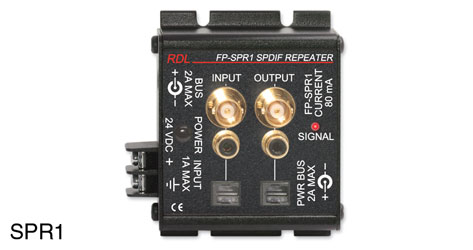 RDL FP-SPR1 REPEATER AMPLIFIER SPDIF, Toslink/RCA (phono)/BNC I/O