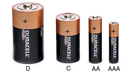 DURACELL MN2400 BATTERY, AAA size, alkaline, 1.5V (pack of 4)