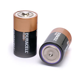 DURACELL MN1300 BATTERY, D size, alkaline, 1.5V (pack of 2)