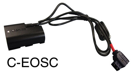 IDX C-EOSC DC POWER CABLE D-Tap, for use with Canon EOS 7D / 5D Mark II