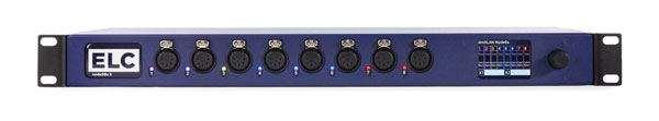ELC LIGHTING DMXLAN NODEGBX8 DMX NODE 8x DMX ports, 2x Ethernet ports, 5-pin XLR, touch display
