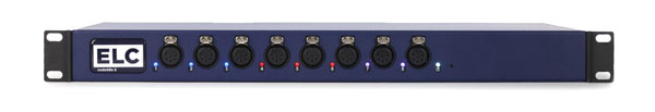 ELC LIGHTING DMXLAN NODEGBX8 SL DMX NODE 8x DMX ports, 2x Ethernet ports, 5-pin XLR