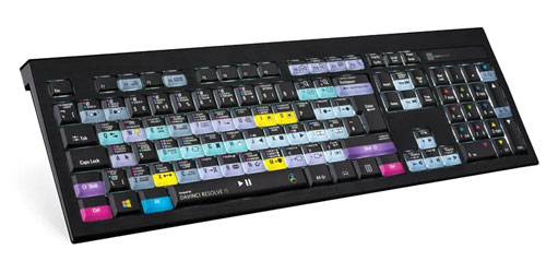 LOGICKEYBOARD PC ASTRA backlit Keyboard, USB, DaVinci Resolve