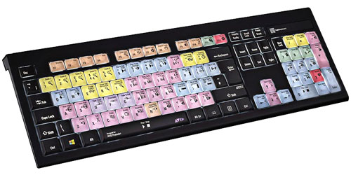 LOGICKEYBOARD PC ASTRA backlit Keyboard, USB, Avid Pro Tools