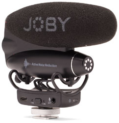 JOBY WAVO PRO MICROPHONE Condenser, super-cardioid, Li-Ion, mic input, USB-C/3.5mm jack output, ANR