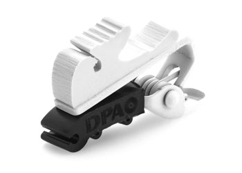 DPA SCM0004-WX MICROPHONE MOUNT Single clip, for 4060 series lav, white (pack of 10)