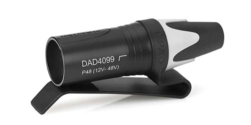 DPA DAD4099-BC ADAPTER MicroDot to XLR3M (P48) connector, low-cut filter, with belt clip