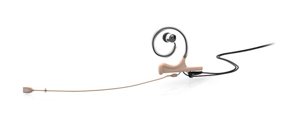 DPA 4188 SLIM MICROPHONE Single in-ear h/set, directional, single ear, MicroDot, 120mm, beige