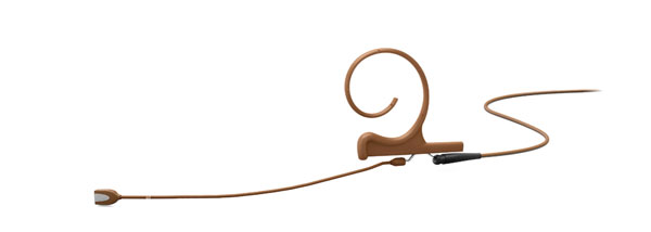 DPA 4166 CORE MICROPHONE Earset, slim, omni, single-ear, 90mm boom, brown, MicroDot