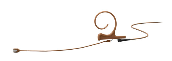 DPA 4188 CORE MICROPHONE Earset, slim, directional, single-ear, 120mm boom, brown, MicroDot