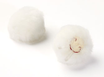 DPA AIR1 WINDSCREEN Fur, small, white (pack of 2)