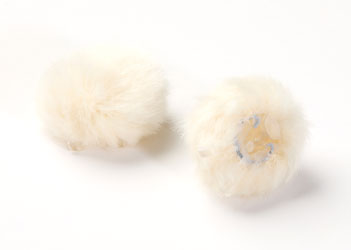 DPA AIR1 WINDSCREEN Fur, large, off-white (pack of 2)