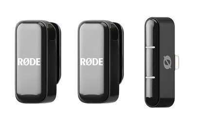 RODE WIRELESS MICRO RADIOMIC SYSTEM Dual transmitters, ultra-compact, BLE 5, Lightning, black