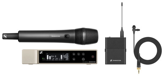 SENNHEISER EW-D ME2/835-S SET RADIOMIC SYSTEM Handheld dynamic/beltpack with lavalier (S1-7)