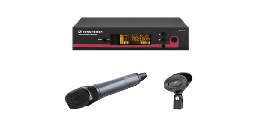 SENNHEISER 504643 EW 145 G3 GB RADIOMIC SYSTEM Handheld, fixed Rx, s-cardi, 606-648MHz, Ch 38 ready