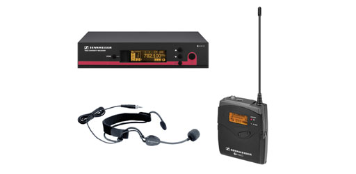 SENNHEISER 503220 EW 152 G3 RADIOMIC SYSTEM Beltpack, fixed Rx, headset, 823-865MHz, Ch 69/70 ready