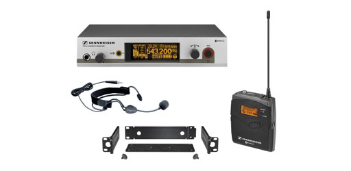 SENNHEISER 504651 EW 352 G3 GB RADIOMIC SYSTEM Beltpack, fixed Rx, headset, 606-648MHz, Ch 38 ready