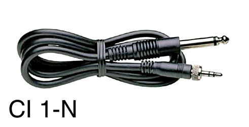 SENNHEISER CI 1-N CABLE 6.3mm jack to 3.5mm locking jack