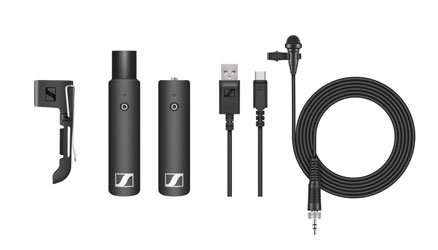 SENNHEISER XSW-D LAVALIER SET RADIOMIC SYSTEM Digital, ME2-II mic, 3.5mm jack TX, XLR RX, 2.4GHz