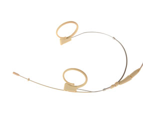 VOICE TECHNOLOGIES VT DUPLEX-VOCAL S/M HEADWORN MICROPHONE Omni, left/right sided, S/M, beige