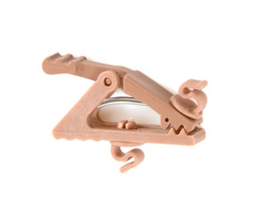 VOICE TECHNOLOGIES AC400 CROCODILE STYLE CLIP MOUNTING For VT106HOF, VT401 and VT600, beige