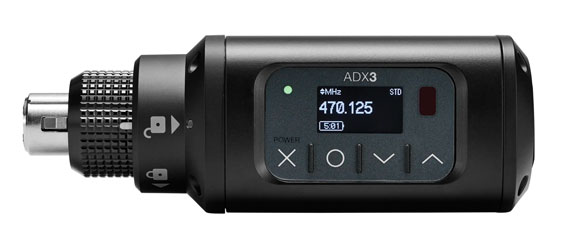 SHURE ADX3 RADIOMIC TRANSMITTER Plug-on, XLR connection, 606-694MHz (K55)
