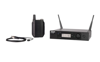 SHURE GLXD14R/93 RADIOMIC SYSTEM Lavalier, beltpack, with WL93, omni, digital, 2.4GHz