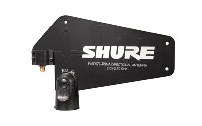 SHURE PA805Z2-RSMA RADIOMIC ANTENNA Passive, directional, 50ohm, reverse SMA connector, 2.4GHz