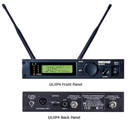 SHURE ULXP4 RADIOMIC RECEIVER Diversity, includes rack hardware