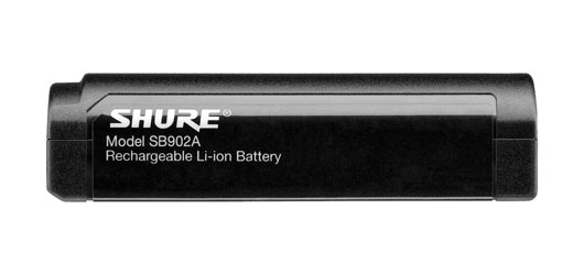 SHURE SB902A BATTERY Lithium-Ion, rechargeable, for GLX-D Advanced, MXW2