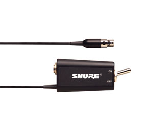 SHURE WA661 MUTE SWITCH Inline, 1x TA4F input, 1x TA4F output, for single bodypack transmitter