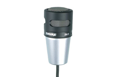 SHURE 562 MICROPHONE, Noise-cancelling mic head, 100Hz-6kHz, 1.2m cable, fits G series goosenecks