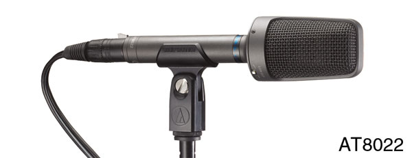 AUDIO-TECHNICA AT8022 MICROPHONE Stereo, 5-pin XLR Stereo, condenser , phantom/battery, LF filter