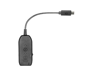 AUDIO-TECHNICA ATR2X-USB ADAPTER 3.5mm to USB, includes USB-C to USB-A adapter