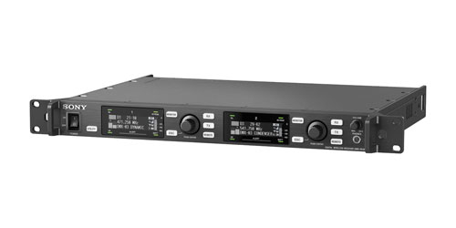 SONY DWR-R03D RADIOMIC RECEIVER Fixed, 1U rackmount, 2-channel, Dante, 470.025 to 714MHz